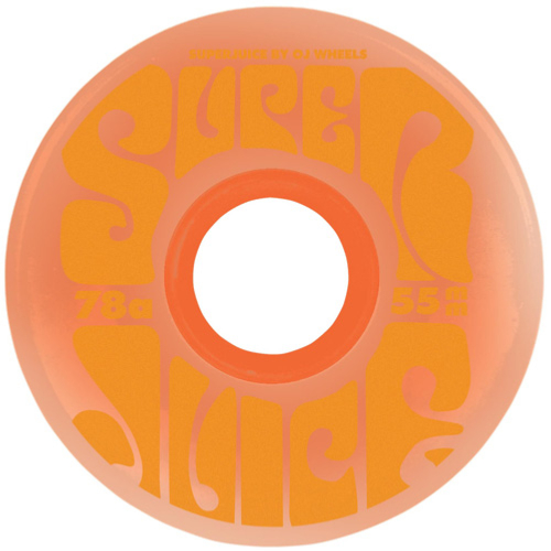 OJ WHEELS (JEU DE 4) 55MM MINI SUPER JUICE TRANS ORANGE 78A