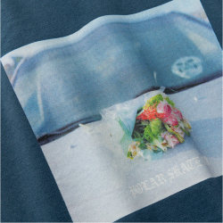 POLAR Tee | Dead Flowers (Grey Blue)